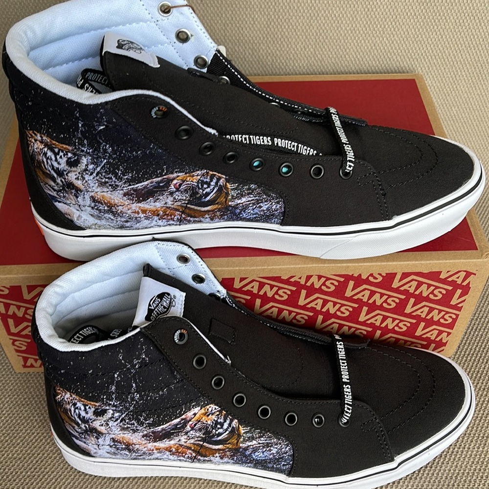 Vans Comfycush Sk8-Hi Discovery Project Tigers MEN`S - Picture 2 of 16
